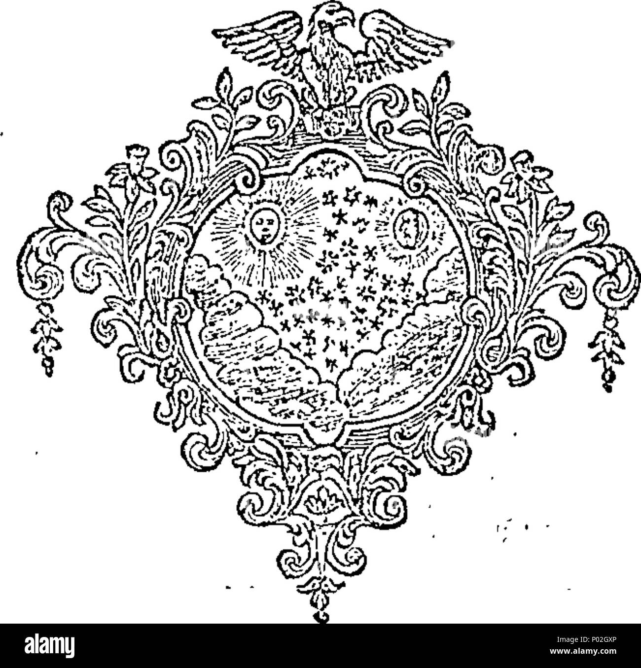 . Inglese: Fleuron dal libro: un catalogo di diverse librerie e pacchi di libri, ultimamente acquistato, costituito da circa trentamila volumi in tutti i rami della letteratura e delle arti e delle scienze e nella maggior parte delle lingue; che saranno venduti a basso costo, per pronto denaro solo da Giovanni Hildyard, York; che dà il pieno valore per qualsiasi libreria o di un pacco di libri. Il prezzo più basso è stampato nel catalogo e contrassegnati sulla prima lamina di ogni libro. La vendita per iniziare l'undicesimo giorno di marzo, (essendo il primo lunedì di Quaresima assise) a dieci ore nella mattinata; prima che il tempo nessun libro in questo C Foto Stock