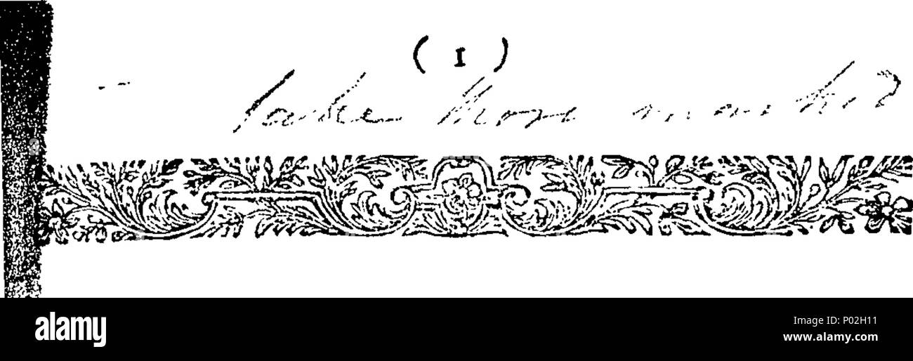 . Inglese: Fleuron dal libro: un catalogo della parte migliore di librerie di un gentleman ultimamente provengono da corsa; di un eminente divina; ... per essere venduto molto a buon mercato ... a Dan. Browne, ... Lunedì 20 Maggio, 1723. ... 31 Un catalogo della parte migliore di librerie di un gentleman ultimamente provengono da corsa; di un eminente divina; - per essere venduto molto a buon mercato - a Dan Fleuron T002373-2 Foto Stock