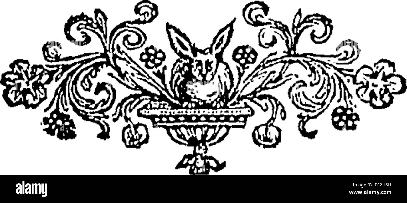 . Inglese: Fleuron dal libro: un catalogo di tutta la libreria di Samuel Buckley Esq. contenente una scelta raccolta di libri in tutti i rami di utile e gentile di letteratura, che sarà venduto tramite asta, a Paolo Coffee-House, in san Paolo Church-Yard, inizio il Lunedi, dicembre 7th, 1741. E la sera seguente, esattamente in corrispondenza di sei ore. I libri possono essere visualizzare'd la settimana prima della vendita. I cataloghi possono essere aveva del sig. Whiston, a Boyle in testa Fleet-Street, il sig. Atkinson in Lincoln's-Inn, il sig. Danielle nel nuovo Bond-Street, il sig. Dodsley in Pall-Mall, il sig. Millar, contro San Clemente Foto Stock