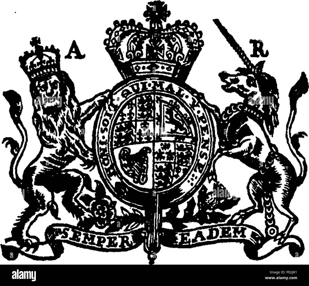 . Inglese: Fleuron dal libro: una raccolta di articoli, canoni, ingiunzioni, &c. insieme con diversi atti del Parlamento concernenti questioni ecclesiastiche; alcuni dei quali sono da leggere nelle chiese. 39 Una collezione di articoli, canonici, ingiunzioni, etc Fleuron T102478-7 Foto Stock