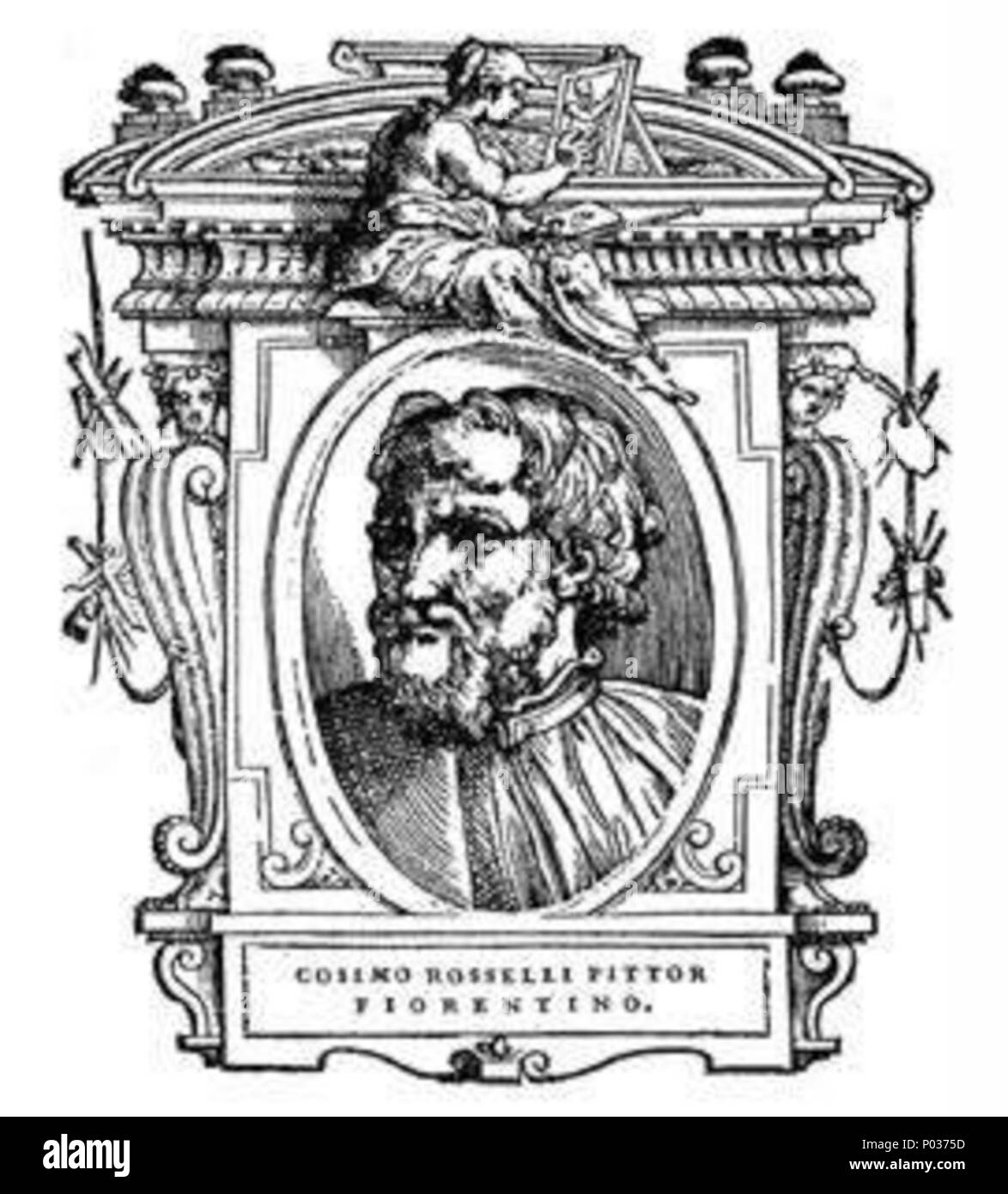 . Illustratio da 'Le vite' da Giorgio Vasari, edizione del 1568. Per l'artista ritratto vedere filename . 1568. Giorgio Vasari (1511-1578) nomi alternativi descrizione Vasari pittore italiano, architetto e storico della data di nascita e morte 30 Luglio 1511 27 Giugno 1578 Luogo di nascita e morte Arezzo Firenze sede di lavoro Firenze, Rom, Arezzo competente controllo : Q128027 VIAF:?ISNI 46768219:?0000 0001 2130 9590 ULAN:?500017608 LCCN:?n79084160 NLA:?35578126 WorldCat engravours sconosciuto 14 067 le vite, Cosimo Rosselli Foto Stock