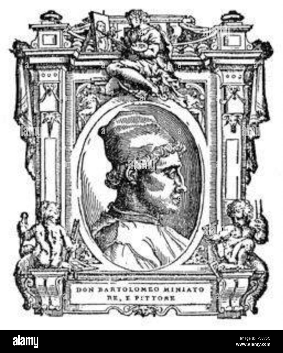 . Illustratio da 'Le vite' da Giorgio Vasari, edizione del 1568. Per l'artista ritratto vedere filename . 1568. Giorgio Vasari (1511-1578) nomi alternativi descrizione Vasari pittore italiano, architetto e storico della data di nascita e morte 30 Luglio 1511 27 Giugno 1578 Luogo di nascita e morte Arezzo Firenze sede di lavoro Firenze, Rom, Arezzo competente controllo : Q128027 VIAF:?ISNI 46768219:?0000 0001 2130 9590 ULAN:?500017608 LCCN:?n79084160 NLA:?35578126 WorldCat engravours sconosciuto 14 069 le vite, don Bartolomeo Foto Stock