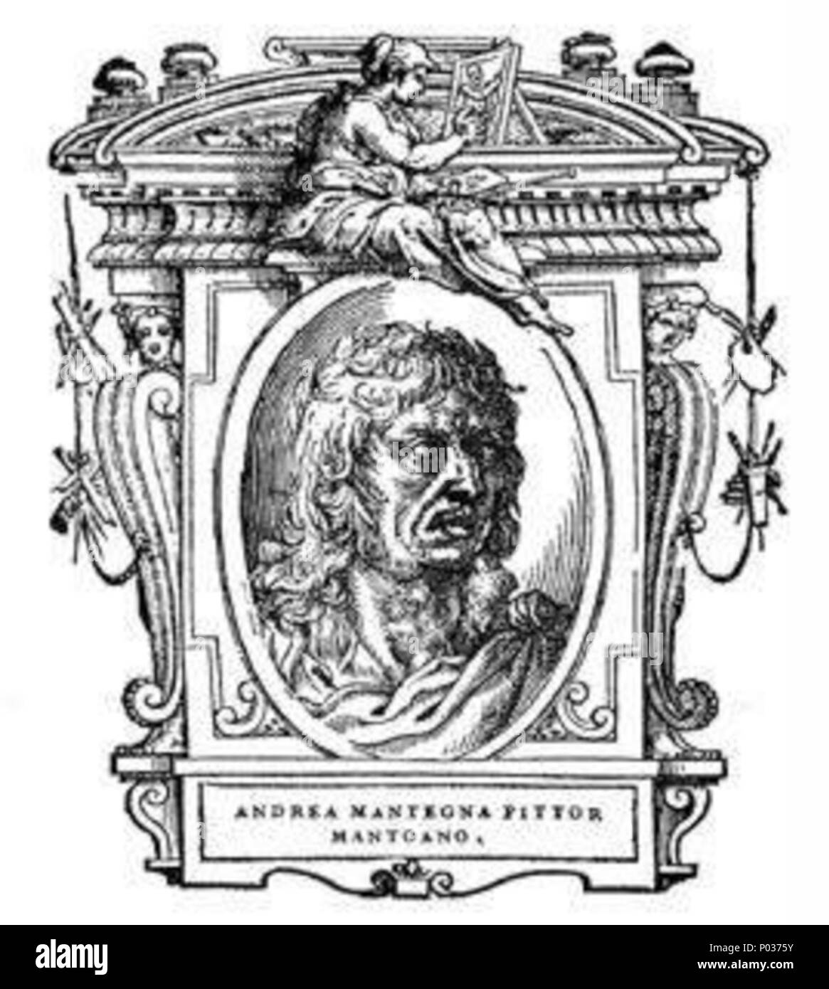 . Illustratio da 'Le vite' da Giorgio Vasari, edizione del 1568. Per l'artista ritratto vedere filename . 1568. Giorgio Vasari (1511-1578) nomi alternativi descrizione Vasari pittore italiano, architetto e storico della data di nascita e morte 30 Luglio 1511 27 Giugno 1578 Luogo di nascita e morte Arezzo Firenze sede di lavoro Firenze, Rom, Arezzo competente controllo : Q128027 VIAF:?ISNI 46768219:?0000 0001 2130 9590 ULAN:?500017608 LCCN:?n79084160 NLA:?35578126 WorldCat engravours sconosciuto 14 076 le vite, Andrea Mantegna Foto Stock