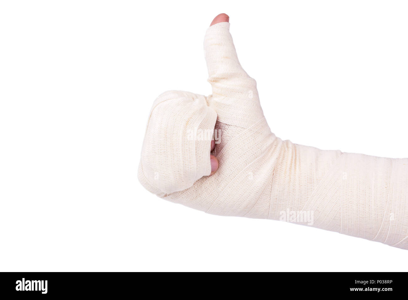Bendaggio ferita della mano dell'uomo Immagini senza sfondo e Foto Stock  ritagliate - Alamy