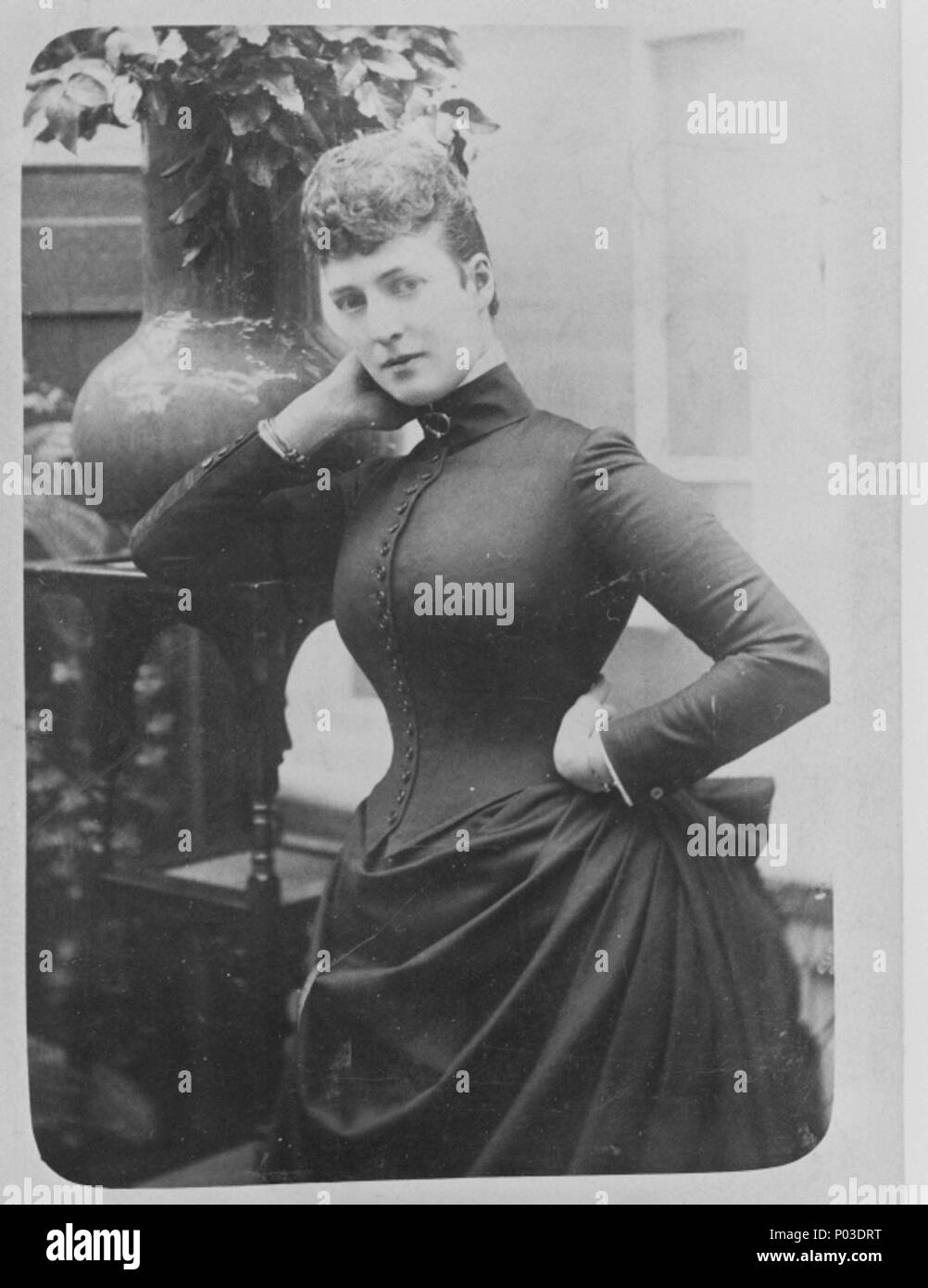 . Inglese: fotografia ritratto della Principessa di Galles . 1880. 3 sconosciuto fotografia ritratto della Principessa di Galles Foto Stock