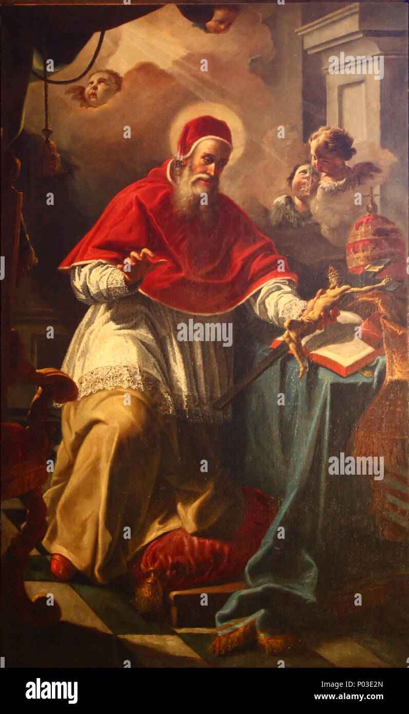 . Français : une peinture située dans la Basilica dei san Giovanni e Paolo, à Venise. . 9 maggio 2011, 16:51:45. M0tty 4 Basilica dei san Giovanni e Paolo - pittura 01 Foto Stock