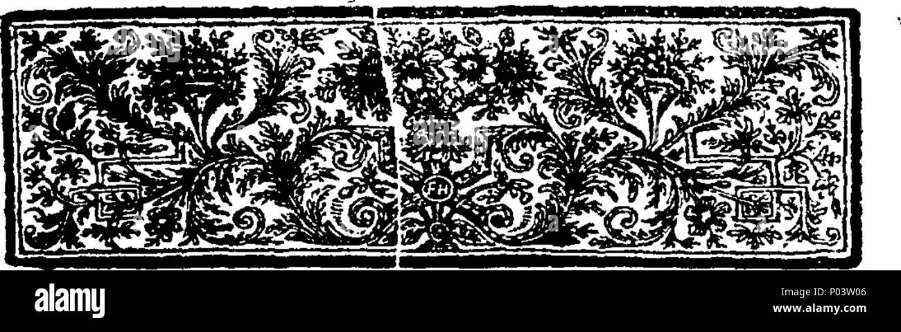 . Inglese: Fleuron dal libro: A compleat storia della Sacra Bibbia, ... Da Laurence Howel, ... 62 A compleat storia della Sacra Bibbia - da Laurence Howel, - Fleuron T167593-10 Foto Stock