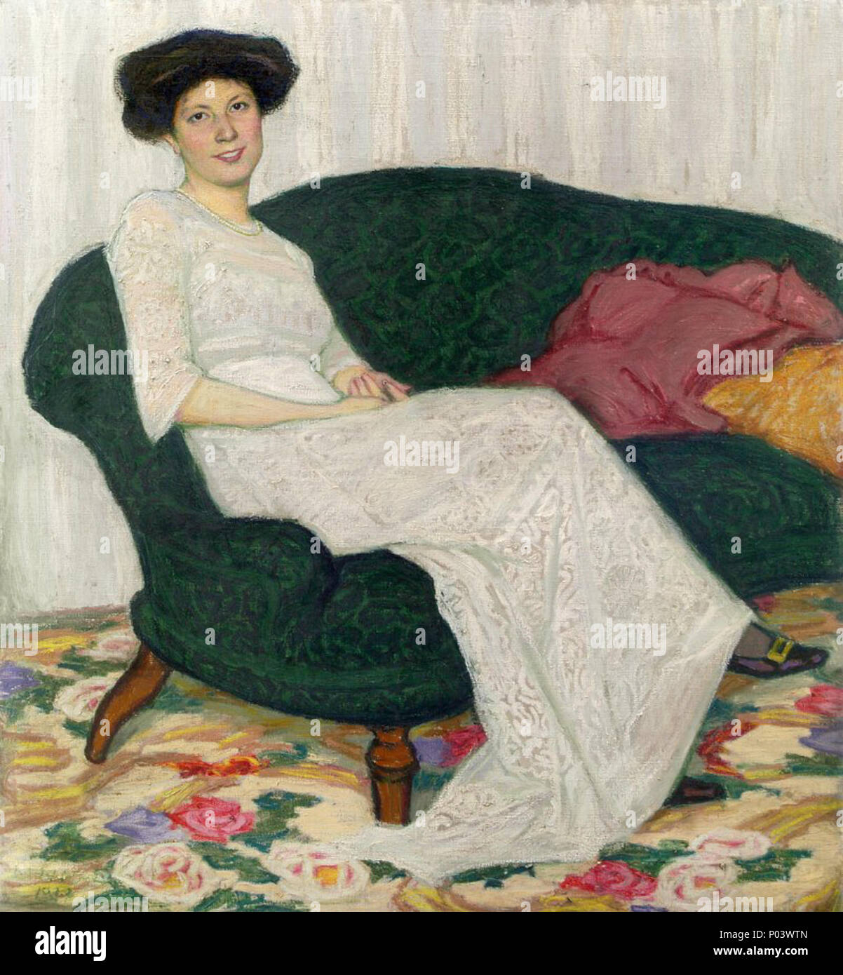 . Dame in bianco Abito in pizzo . Data sconosciuta 64 Lohwag dame in bianco Abito in pizzo Foto Stock