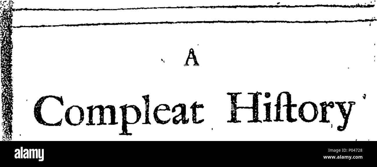 . Inglese: Fleuron dal libro: A compleat storia dell Europa: o, una vista dei loro affari, civile e militare, per l'anno 1701. Contenente tutte le publick e operazioni segrete al suo interno; le varie misure adottate dalla Francia per una monarchia universale e a schiavizzare i suoi vicini di casa; le guerre in Italia, Polonia, Livonia, Moscovia, &c. Intermix'd con una grande varietà di documenti originali, Lettere, memorie, trattati, &c. Molti dei quali mai prima realizzato Publick. Con il remarkables dell'anno; tra cui in particolare la vita di diverse persone eminenti, sia in patria che all'estero, che morì al suo interno Foto Stock