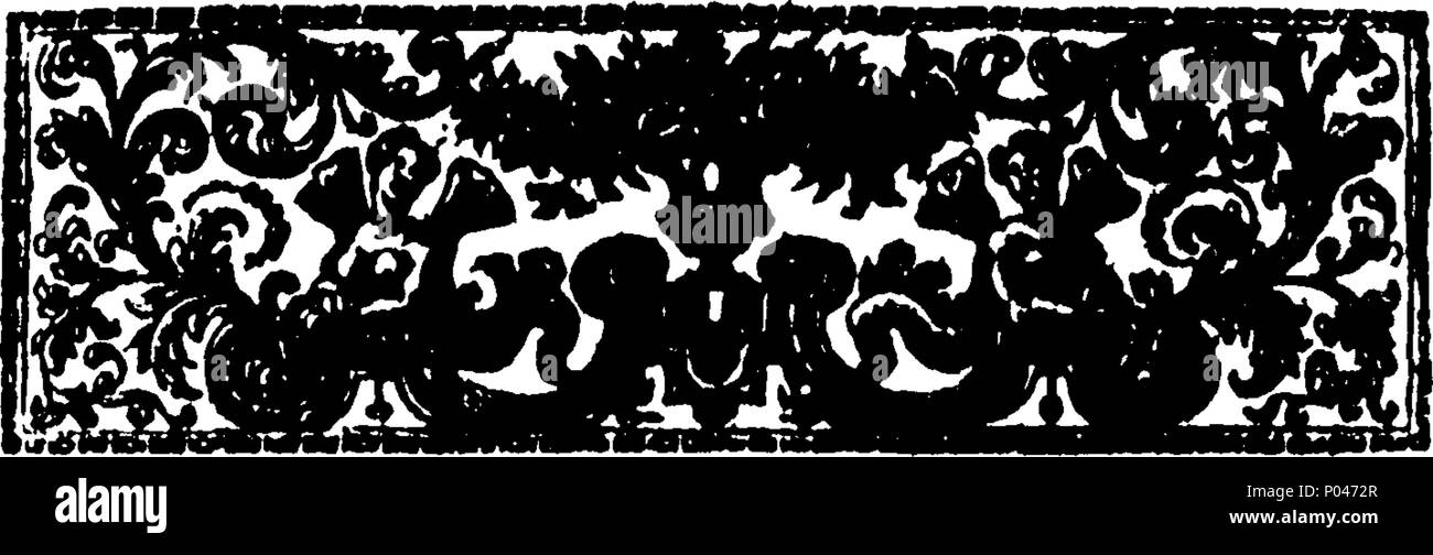 . Inglese: Fleuron dal libro: A compleat storia delle invasioni francesi, dalla rivoluzione al tempo presente. Contenente un particolare conto della prevista discesa in 1690, dopo il Battel [sic] di Beachy Head. ... Raccolti dal manoscritto nonché autorità stampato. 61 A compleat storia delle invasioni francesi, dalla rivoluzione per il tempo presente Fleuron T098382-2 Foto Stock