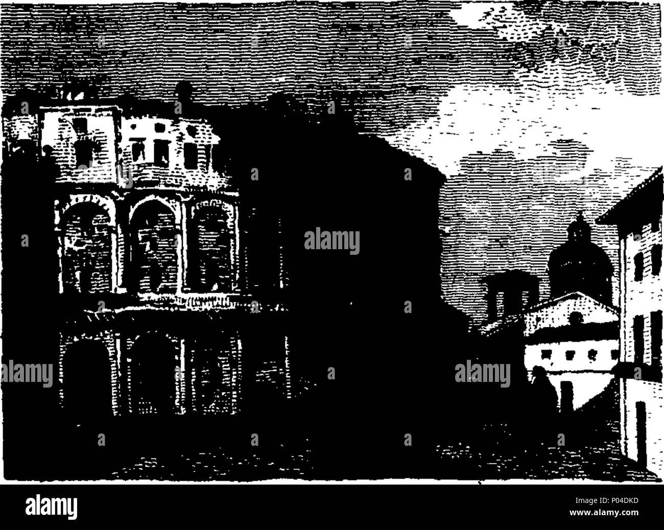 . Inglese: Fleuron dal libro: una descrizione delle opere d'arte di Roma antica e quella moderna, particolarmente in architettura, scultura e pittura. A cui si aggiunge un tour attraverso le città e i paesi nei dintorni della metropoli. Attentamente collazionate con la migliore autorità. Da J. Salmone, antiquario, fine di Roma in due volumi. Abbellito con belle incisioni da disegni originali, ... 87 una descrizione delle opere d'arte di Roma antica e quella moderna, particolarmente in architettura, scultura e pittura Fleuron T113867-2 Foto Stock