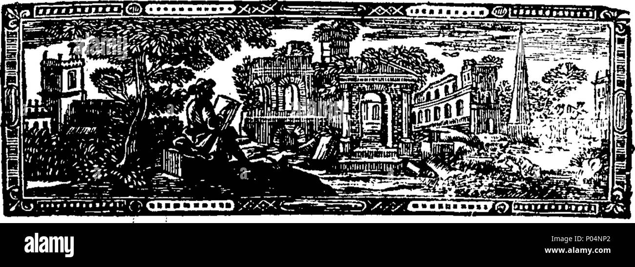 . Inglese: Fleuron dal libro: Una compendiosa vista di motivi di religione, sia naturali che rivelano'd: in due tesi di laurea. I. annunziando, che la religione naturale e la Rivelazione cristiana, rispetto alla testimonianza nata da miracoli, stand sia di 'em su uno e lo stesso fondamento; e che la religione naturale non ha sul quale supporto per sé se il Cristianesimo è mal collegato a massa. II. Al momento gli ebrei, al momento il nostro Salvatore ha agito publickly come messaggero di Dio, rispetto alla loro credulità o la diffidenza nel credere. Da Thomas Seaton, M. A. Vicario di Raunston e cappellano all'orecchio Foto Stock