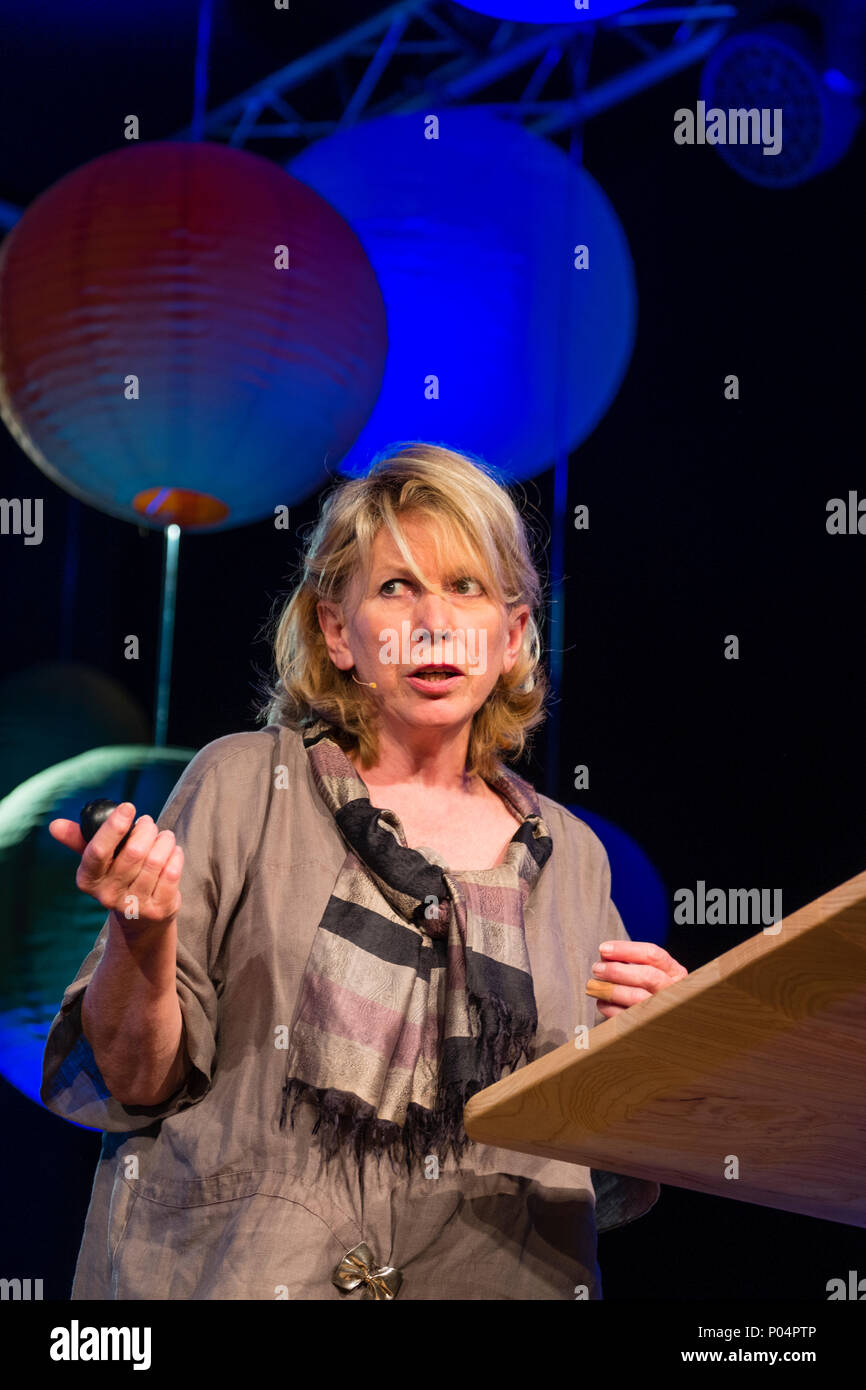 Rita Carter: Scienza scrittore - autore del libro "Il cervello in pochi minuti', parlando all'Hay Festival della letteratura e delle arti, maggio 2018 la scienza e la medical writer, Rita Carter due volte è stato premiato con il medico dei giornalisti Premio Associazione per lo straordinario contributo al giornalismo medico. Ha scritto diversi libri e sono stati selezionati per la Royal Society premio per la scienza libri Foto Stock