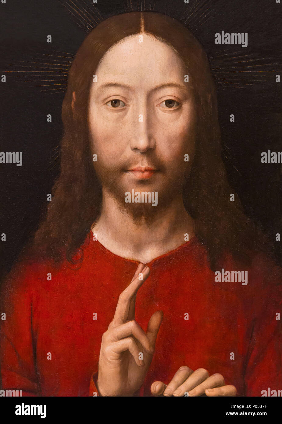 Cristo benedicente, Hans Memling, 1481, il Museo delle Belle Arti di Boston, Massa, Stati Uniti d'America, America del Nord Foto Stock