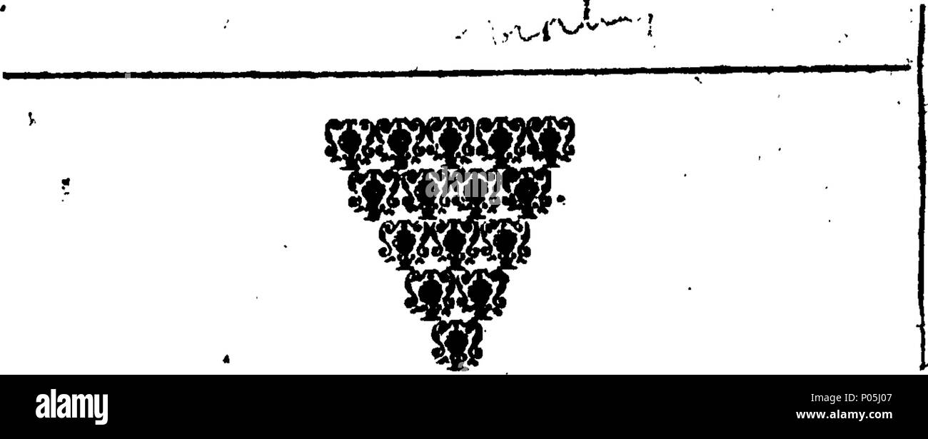 . Inglese: Fleuron dal libro: un dialogo tra Marphorio e Pasquin, in materia di successione di Spagna, e il presente stato dell'Europa. 89 un dialogo tra Marphorio e Pasquin, in materia di successione di Spagna, e il presente stato dell'Europa Fleuron N008025-1 Foto Stock
