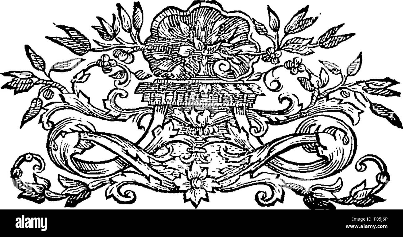 Inglese Fleuron Dal Libro Un Dizionario Inglese Tedesco E Francese Contenente Non Solo Le Parole In