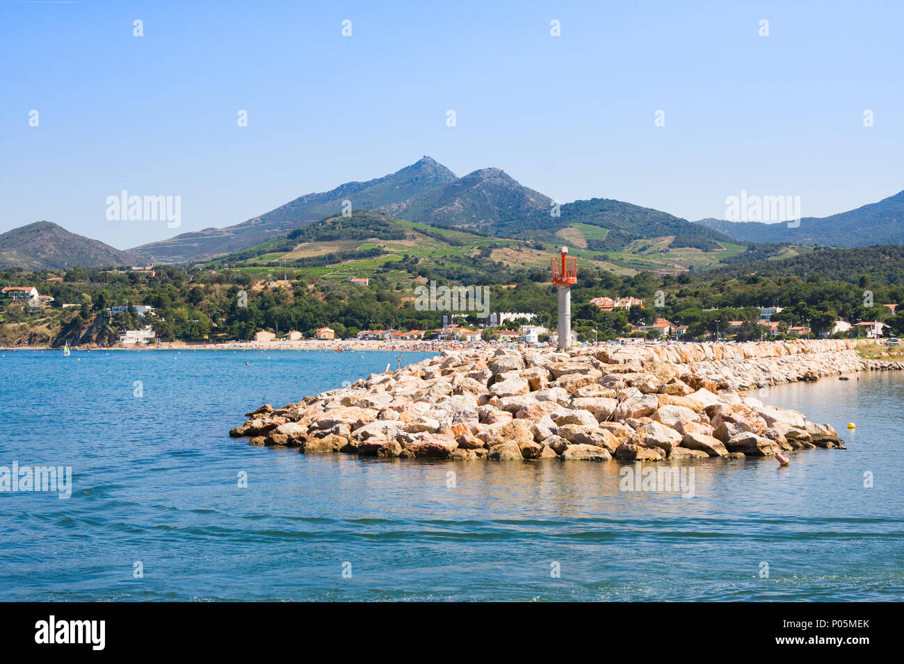 Port Argelès-sur-Mer in Pyrenees-Orientales Reparto, Regione Languedoc-Roussillon, nel sud della Francia Foto Stock