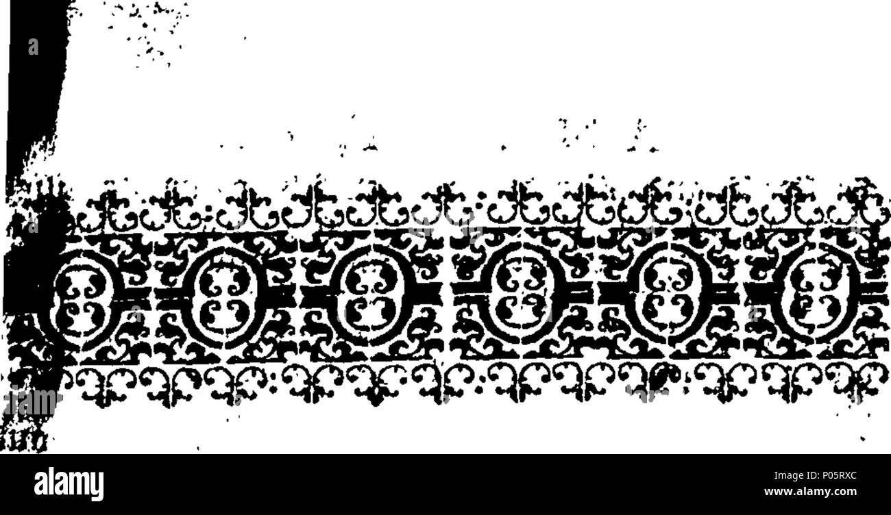 . Inglese: Fleuron dal libro: una forma di preghiera per un veloce perpetua nell'isola di Giamaica, il settimo di giugno. Essendo l'anniversario del terribile terremoto. 99 una forma di preghiera per un veloce perpetua nell'isola di Giamaica, il settimo di giugno Fleuron T080022-2 Foto Stock