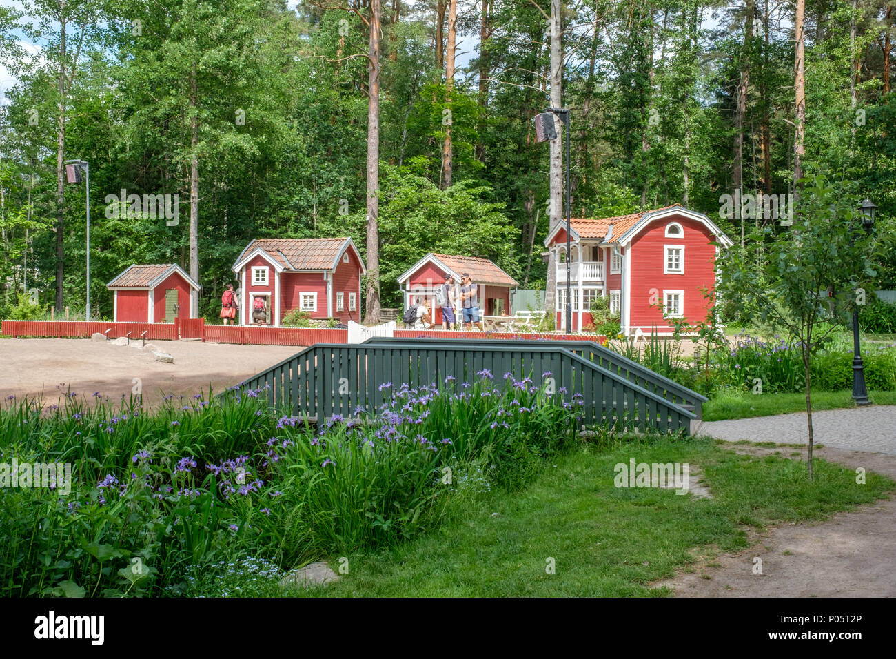 Astrid Lindgrens world in Vimmerby. Si tratta di un popolare parco a tema in Svezia sulla base le favole e racconti di Astrid Lindgren. Foto Stock