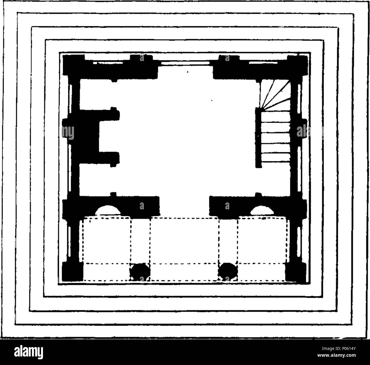 . Inglese: Fleuron dal libro: una descrizione della vasca, in cui l'antichità della città, così come la sua eminenza del suo fondatore; la sua grandezza, situazione, suolo, acque minerali, e impianti fisici; le sue opere britannico e il Grecian ornamenti con cui essi erano adorni; le sue devastazioni e restauri nei giorni dei britannici, i romani, i Sassoni, danesi e normanni; con i suoi nuovi edifici, bagni, condotti, ospedali, luoghi di culto e di altri edifici pubblici; le sue porte, ponti, passeggiate e strade, &c. Sono trattati rispettivamente di: gli dèi, luoghi di culto, di religione e di apprendimento della Foto Stock