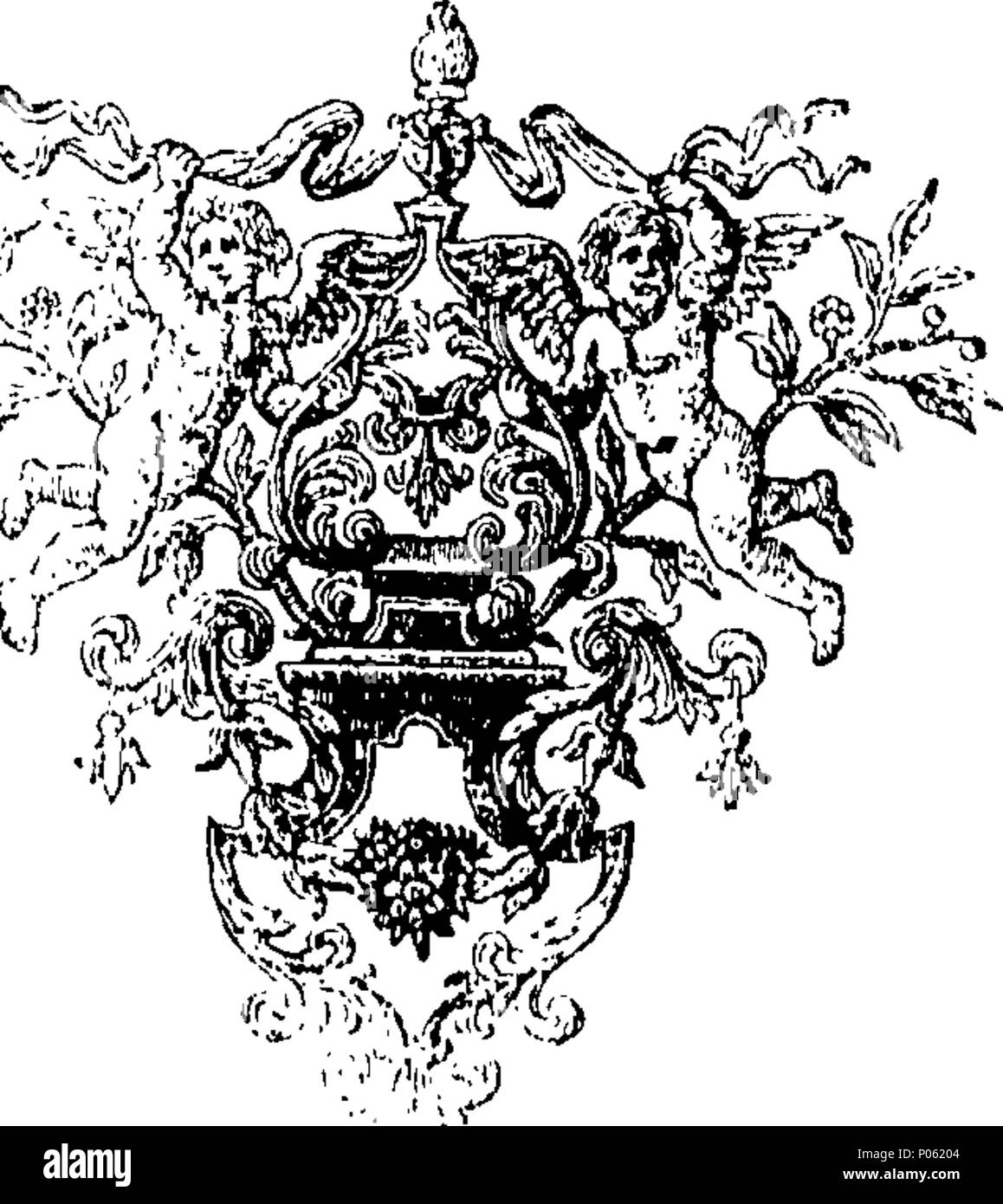 . Inglese: Fleuron dal libro: una descrizione di Oriente e di alcuni altri paesi. ... Osservazioni sull'Egitto. Da Richard Pococke, LL. D. F.R.S. 85 Una descrizione di Oriente e di alcuni altri paesi Fleuron T031684-57 Foto Stock
