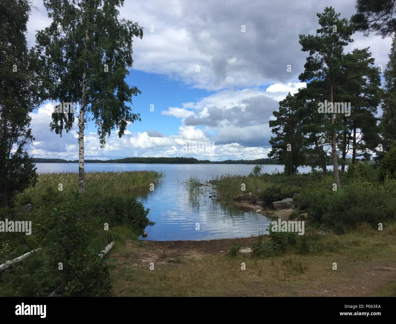 Vedere il lago Kanurevier Asnen Schweden Foto Stock