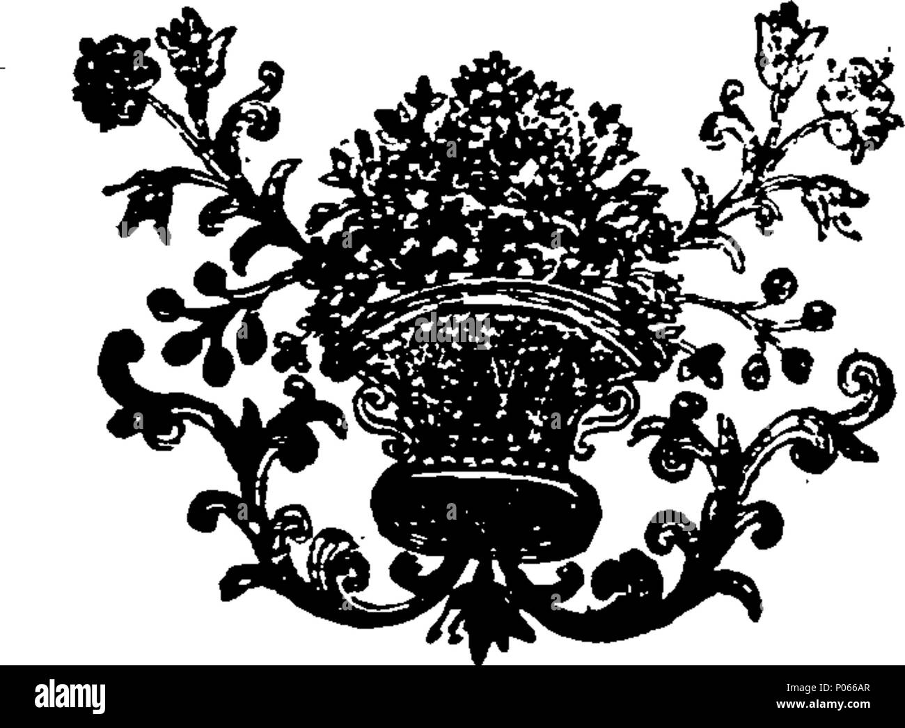 . Inglese: Fleuron dal libro: un discorso sul vaiolo e morbillo. Da Richard Mead, Fellow della Royal College of Physicians a Londra ed Edimburgo e della Royal Society; e medico di sua maestà. Alla quale è allegato un trattato sullo stesso malattie, dal celebre medico arabo Rhazes Abubeker. Il tutto tradotto in inglese, sotto l'autore di ispezione, da Thomas Stack, M. D. F. R. S. 93 un discorso sul vaiolo e morbillo Fleuron n008681-33 Foto Stock