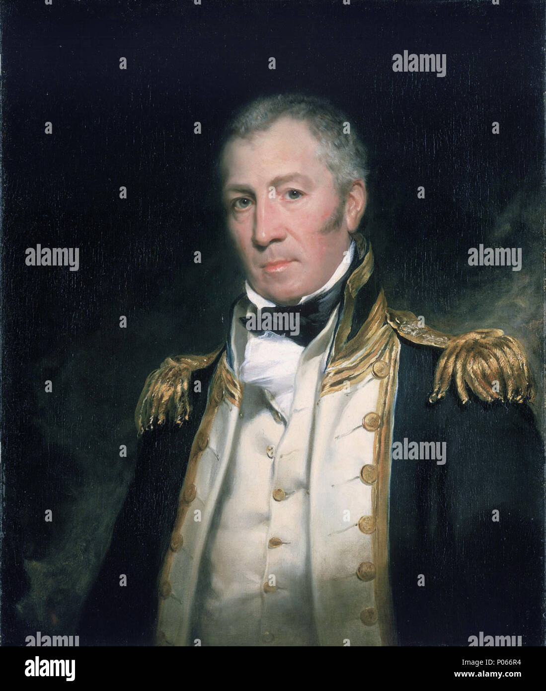 . Questo è un ritratto di Pietro Heywood, uno dei rivoltosi della bontà. Il capitano Pietro Heywood (1773-1831) *olio su tela *76,2 x 63,5 cm *1822 81 Peter Heywood, da John Simpson Foto Stock