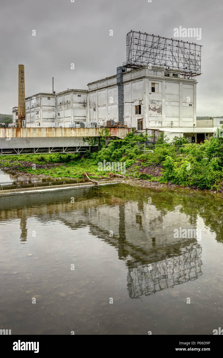 Canajoharie, New York: Beechnut Corporation è stata in questo edificio per oltre 100 anni. Demolito nel 2024. Foto Stock