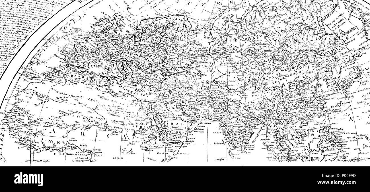 . Inglese: Fleuron dal libro: un generale atlas, descrivendo l intero universo. Essendo un completo e la nuova raccolta di più mappe approvate extant; corretto con la massima cura e aumentata da le ultime scoperte, fino al 1782. Il tutto essendo un miglioramento delle mappe di D'Anville e Robert. Incisi nel modo migliore su sessanta-due piastre di rame, da Thomas Cucina, senior, e altri. 104 un generale atlas, descrivendo l intero universo Fleuron N063784-2 Foto Stock