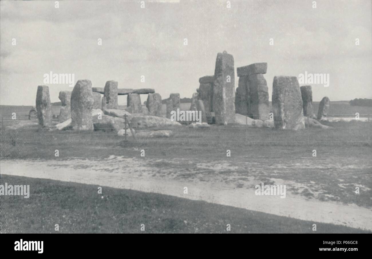 'Stonehenge', 1910. Artista: Photochrom Co Ltd di Londra. Foto Stock