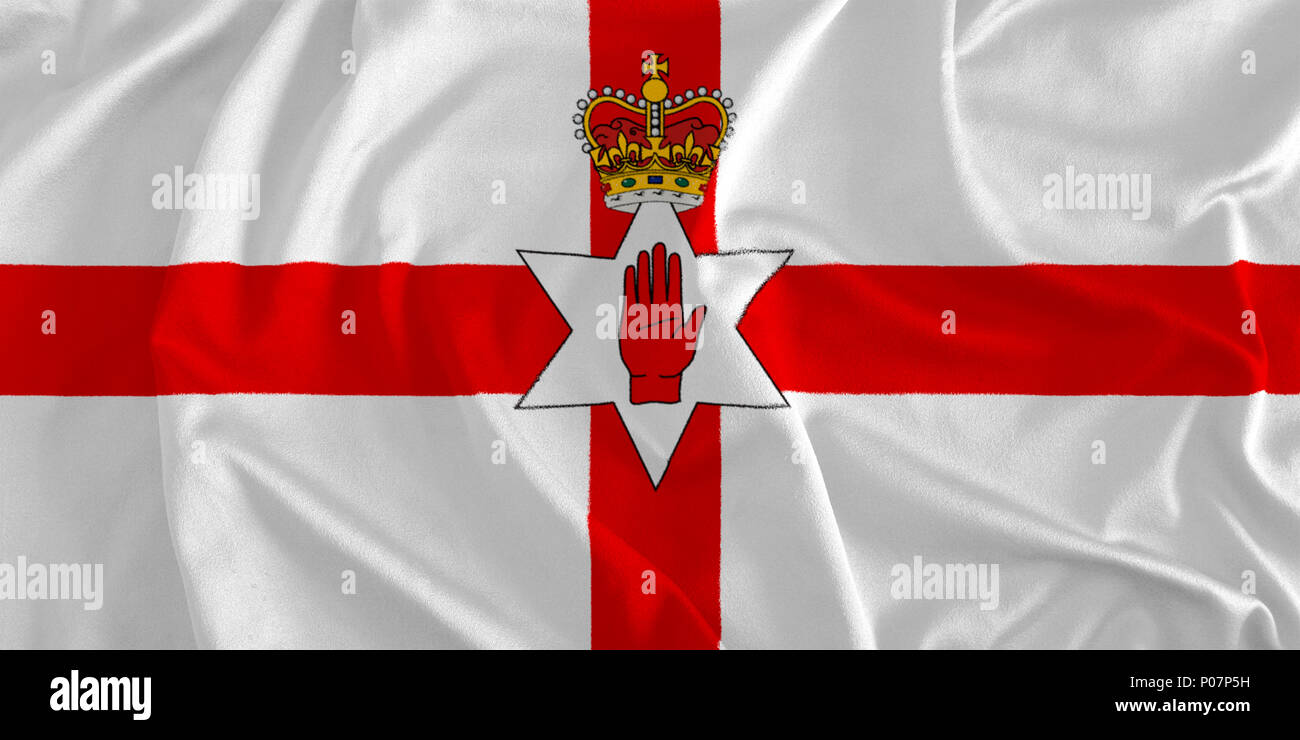 Bandiera dell'Irlanda del Nord lo sfondo Foto Stock