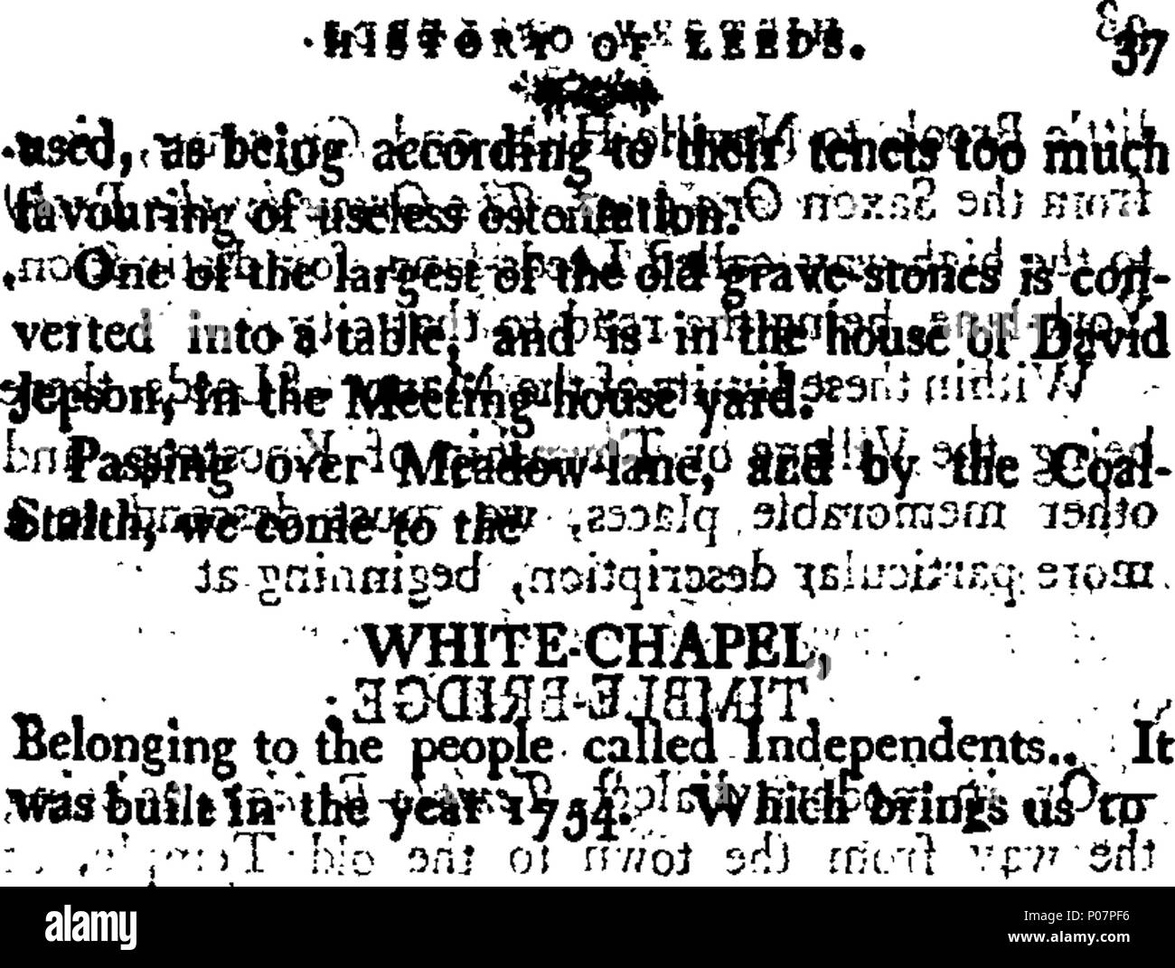 . Inglese: Fleuron dal libro: una storia di Leeds, compilato da vari autori. A cui si aggiunge una storia della Abbazia di Kirkstall. 113 Una storia di Leeds, compilato da vari autori. A cui si aggiunge una storia della Abbazia di Kirkstall. Fleuron T061871-4 Foto Stock