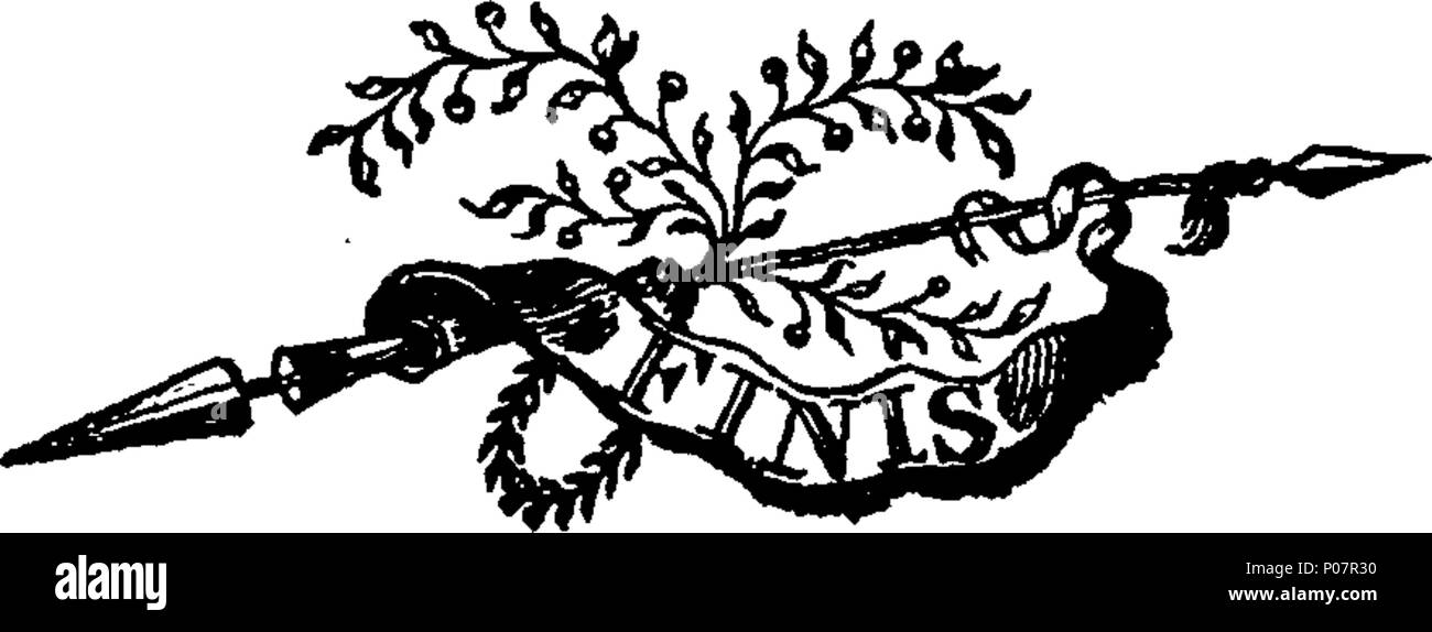 . Inglese: Fleuron dal libro: un ufficiale di un tour a Scarborough, nell'estate del 1798. 114 un ufficiale di un tour a Scarborough, nell'estate del 1798. Fleuron T110747-5 Foto Stock