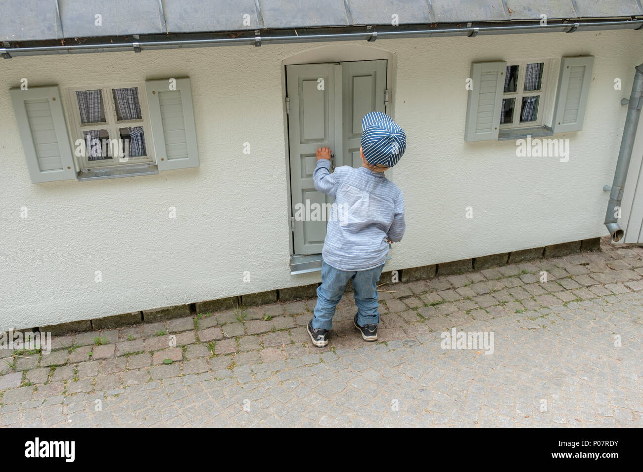 Astrid Lindgrens world in Vimmerby. Si tratta di un popolare parco a tema in Svezia sulla base le favole e racconti di Astrid Lindgren. Foto Stock