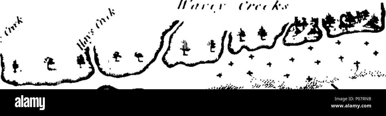 . Inglese: Fleuron dal libro: un viaggio dal Principe di Galles forte in Hudson's Bay, a nord oceano. Intraprese dalla fine della Compagnia della Baia di Hudson, per la scoperta di miniere di rame, a nord ovest di passaggio, &c. negli anni 1769, 1770, 1771, & 1772. Da Samuel Hearne. 116 Un viaggio dal Principe di Galles forte in Hudson's Bay, a nord di Ocean Fleuron T146967-30 Foto Stock