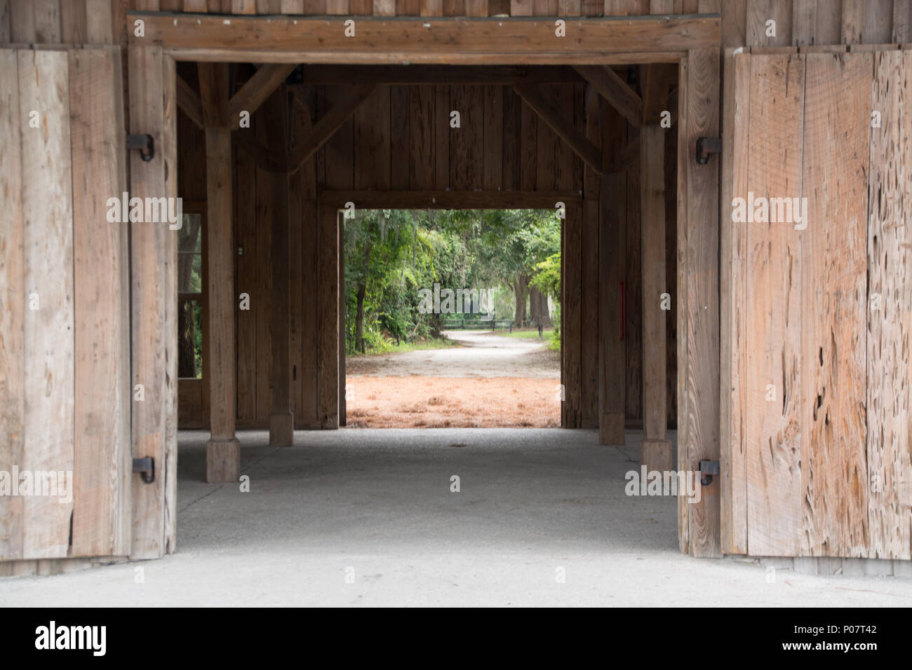 Boone Hall Plantation, fuori di edifici, South Carolina, Mount Pleasant Foto Stock