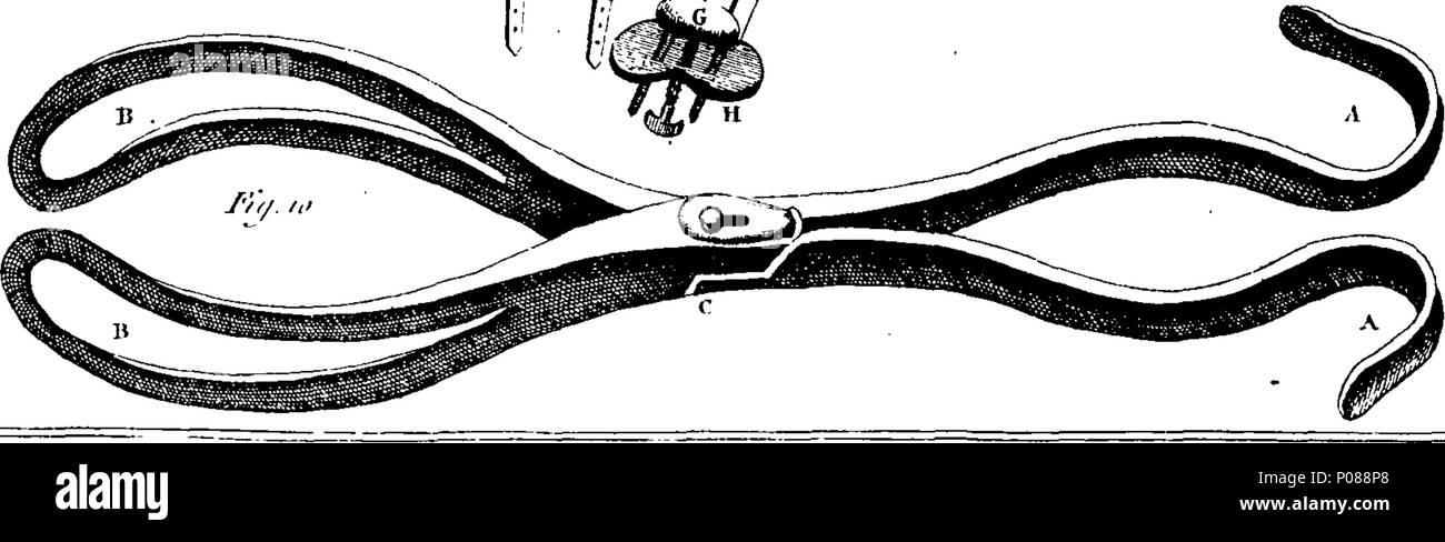 . Inglese: Fleuron dal libro: un sistema generale di chirurgia, in tre parti. Contenente la dottrina e la gestione I. di ferite, fratture, lussazioni, tumori e ulcere, di tutti i tipi. II. Delle varie operazioni eseguite su tutte le parti del corpo. III. Delle diverse fasce applicate in tutte le operazioni e i disturbi. Per cui è preceduto, una introduzione concernente la natura, l'origine, i progressi e i miglioramenti della chirurgia; con tali altri preliminari necessarie per essere conosciuto da giovani chirurghi. Essendo un lavoro di trenta anni di esperienza. Illustrato con quaranta rame-piastre, exhibiti Foto Stock