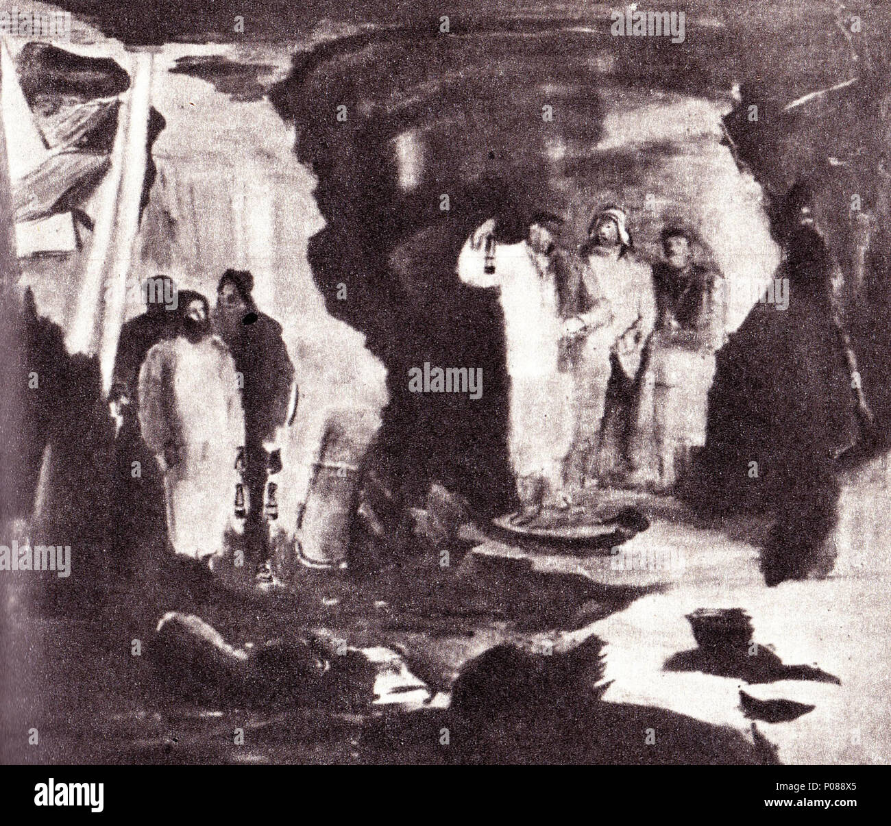 109 Александр Щипицын. Шахта имени Володарского. 1932 Foto Stock