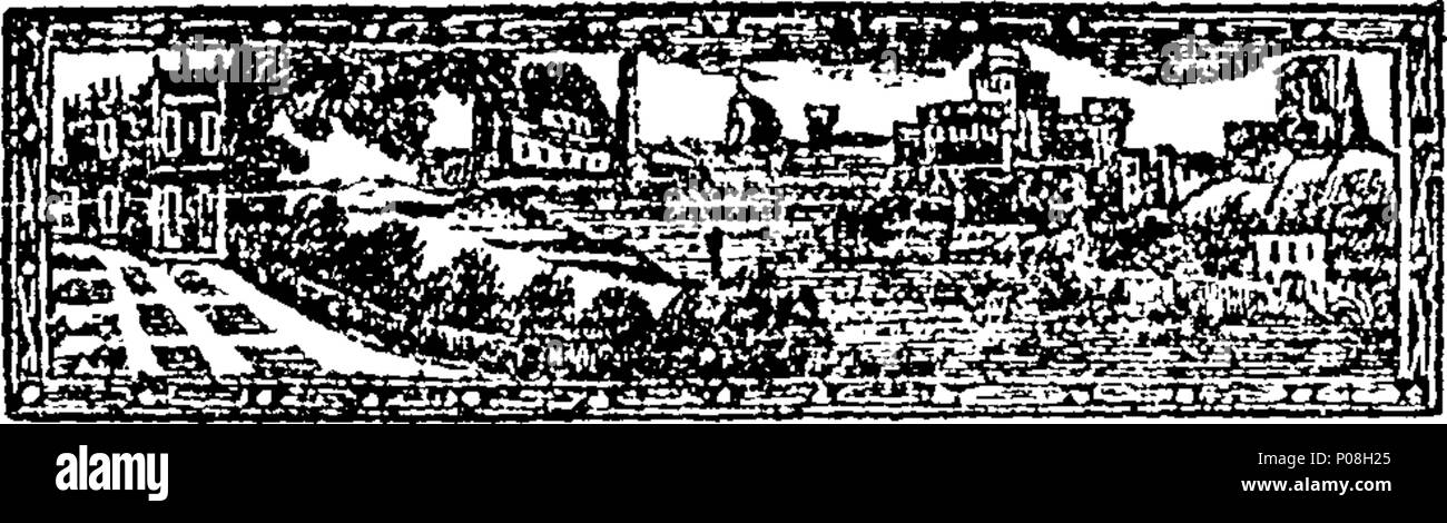 . Inglese: Fleuron dal libro: un viaggio attraverso la Russia in Persia; da due gentleman inglese, che entrò nell'anno 1739, da Pietroburgo, al fine di fare una scoperta come il commercio dalla Gran Bretagna potrebbe essere effettuato su da Astracan oltre il Mar Caspio. Al quale è allegato'd, un conto riepilogativo del luogo del famoso Koulikan, e i suoi successi, finché egli stesso seduto sul trono persiano. 116 Un viaggio attraverso la Russia in Persia; da due gentleman inglese Fleuron T029225-4 Foto Stock