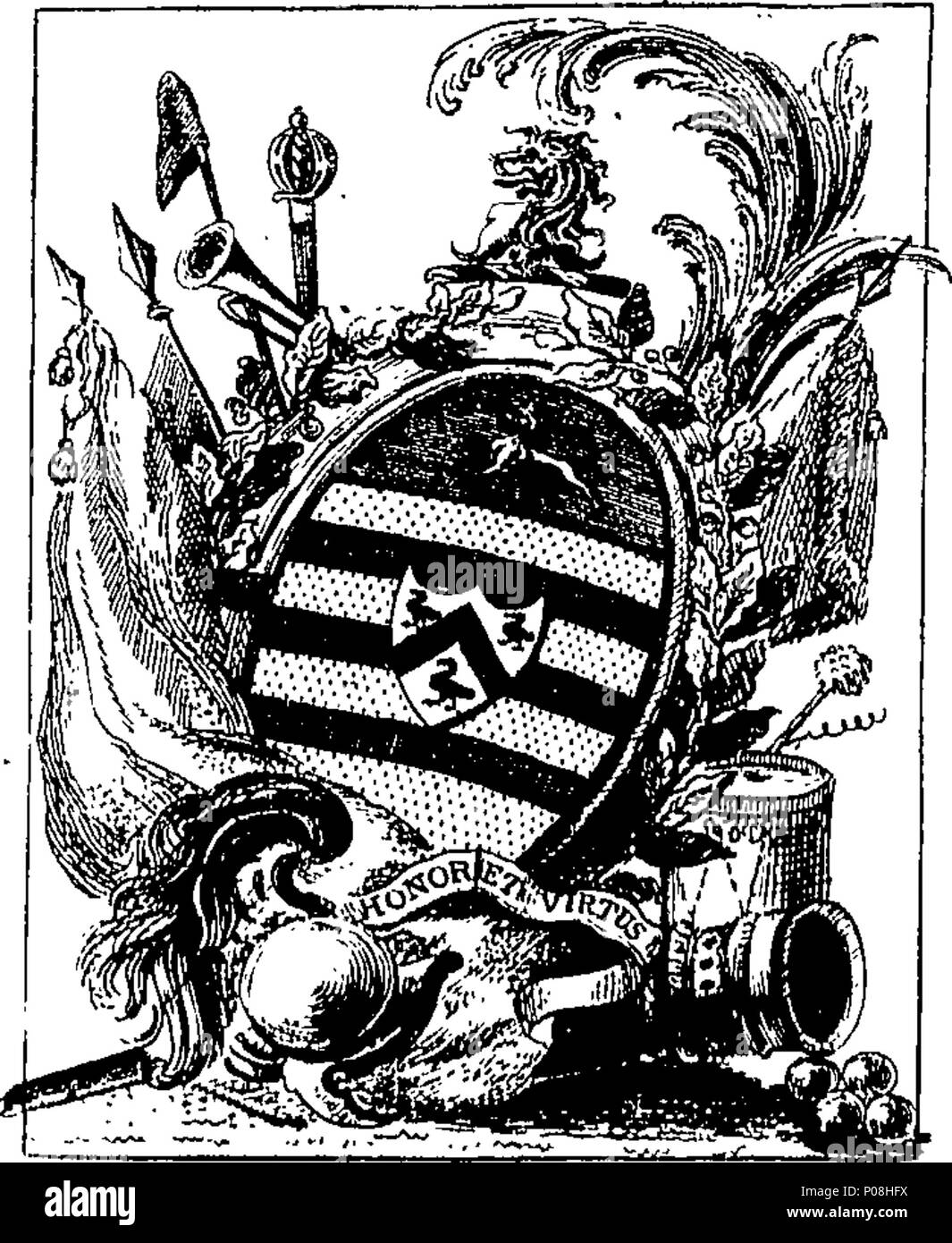. Inglese: Fleuron dal libro: una giustizia di pace per l'Irlanda: costituito da due libri; il primo, dichiarando l'esercizio di tale ufficio da uno o più giudici di pace fuori delle sessioni; la seconda, che espongono la forma di procedere nelle sessioni e la questione per essere interrogato e gestito in esso. Composto da Sir Richard Bolton, KNT. Capo Barone di Sua Maestà la Corte dello scacchiere britannico in Irlanda. A che ora vengono aggiunti, in un ordine alfabetico, tutti gli statuti attualmente in vigore in Inghilterra e in Irlanda (dal sir Richard Bolton ha pubblicato il suo detto trattato) che riguardano l'ufficio di una giustizia di P Foto Stock