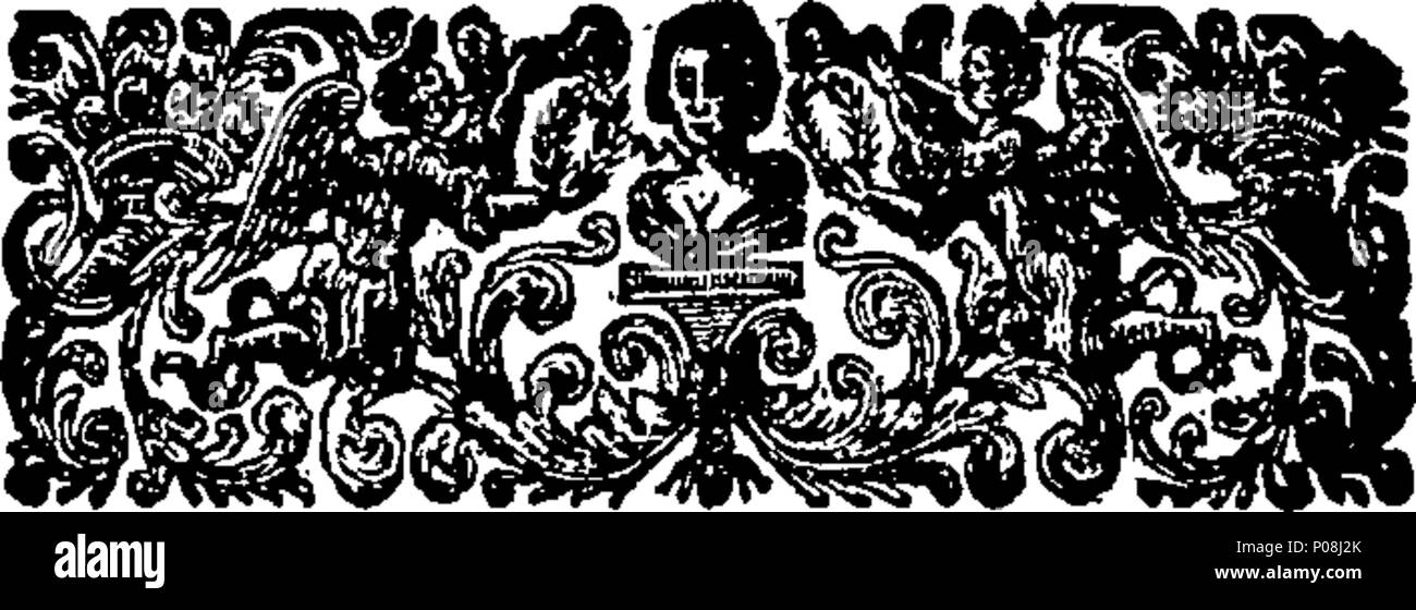 . Inglese: Fleuron dal libro: un bacio, nessuna scusa per un grande uomo sta vivendo in adulterio: essendo un sermone predicato a San Martin's, su Prov. vii. 13-16-22. 118 un bacio, nessuna scusa per un grande uomo sta vivendo in adulterio- essendo un sermone predicato presso il St Fleuron T091688-2 Foto Stock