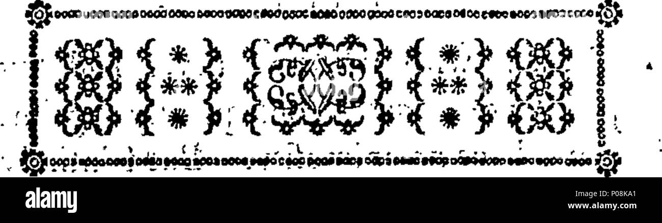. Inglese: Fleuron dal libro: una lettera di un mercante a Bristol, riguardante una petizione di S- T-, Esq; al re, per una concessione esclusiva per il commercio del fiume Senegal: in cui la fondazione del sig. T-'s rivendicazione di un tale privilegio è pienamente affermato, e il pregiudizio che farà il commercio africano, considerato. Da un mercante di Londra. Per cui è preceduto, una copia della petizione. 122 una lettera di un mercante a Bristol Fleuron T038068-3 Foto Stock