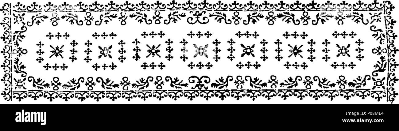 . Inglese: Fleuron dal libro: erano Ahiman Rezon: o, un aiuto per un fratello; annunziando la eccellenza di segretezza, ... Insieme a Salomone tempio dell'oratorio, come essa è stata eseguita per il beneficio di liberi muratori. Dal fratello Laurence Dermott, Sec. 272 erano Ahiman Rezon- o Fleuron N029512-9 Foto Stock