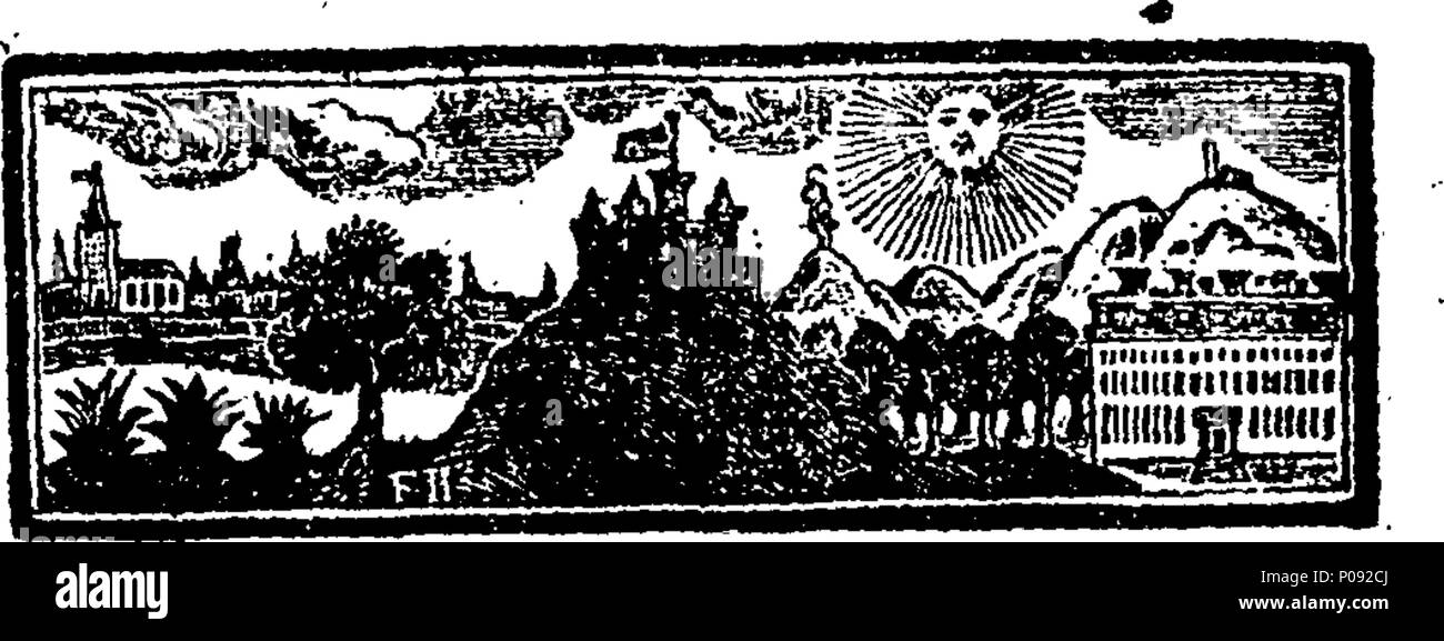 . Inglese: Fleuron dal libro: un riassunto dei problemi in Polonia nell'anno 1715. Con osservazioni politiche e riflessioni. In cui sono shewn, 1. I metodi utilizzati per istituire un governo tirannico; 2. Le varie cause di sedizione; e, 3. I terribili effetti e conseguenze fatali di esso. Occasione'd da un documento intitolato La vera britannico. 287 Un riassunto dei problemi in Polonia nell'anno 1715 Fleuron T108566-2 Foto Stock
