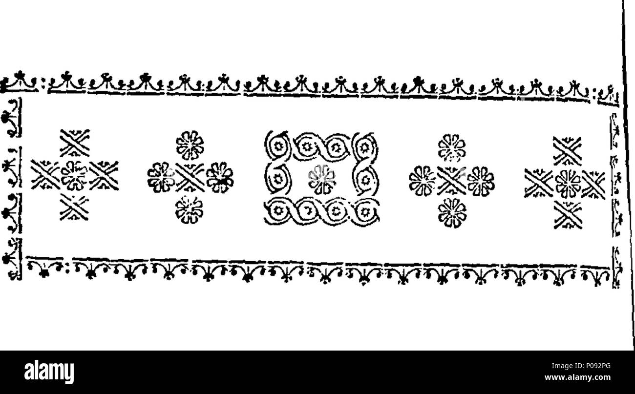 . Inglese: Fleuron dal libro: una nuova storia evangelica della Sacra Bibbia, contenuta nel Vecchio e nel Nuovo Testamento. Digerito in una pianura, regolari, e semplice narrazione. Di grande uso di giustamente apprende l'ambito, la fine e la progettazione della Sacra Scrittura e la connessione tra il Vecchio Testamento e il nuovo. Abbellito con venti-quattro curiosi di rame-piastra tagli, progettato e incisi con le mani migliori. Da Giovanni Canne. 148 Una nuova storia evangelica della Sacra Bibbia, contenuta nel Vecchio e nel Nuovo Testamento Fleuron T123119-43 Foto Stock