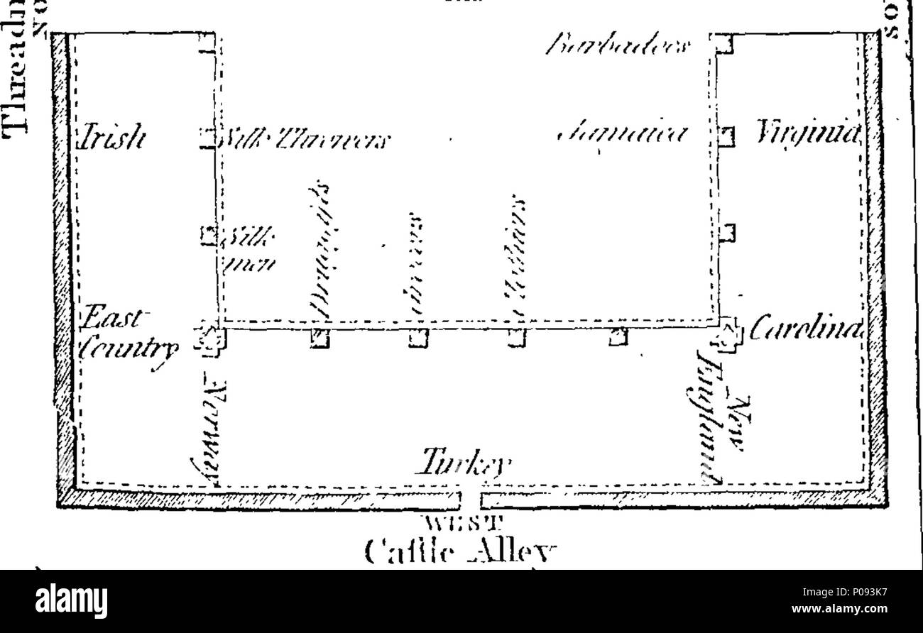 . Inglese: Fleuron dal libro: una directory di Londra o la disposizione in ordine alfabetico; contenente i nomi e le residenze dei mercanti, produttori e commercianti principali, nella metropoli e i suoi dintorni con il numero apposto su ogni casa; anche gli elenchi separati dei commissari di bordo; signore sindaco e Corte di Assessori; amministrazione della Banca, South-Sea, East-India, Russia, Eastland, Sierra Leone, Hudson's Bay e la Turchia Società; Royal Exchange, London Assurance, Sun, unione, mano nella mano, Phoenix e Westminster Fire uffici; con il comitato dell'Ufficio Africana; e altri usefu Foto Stock