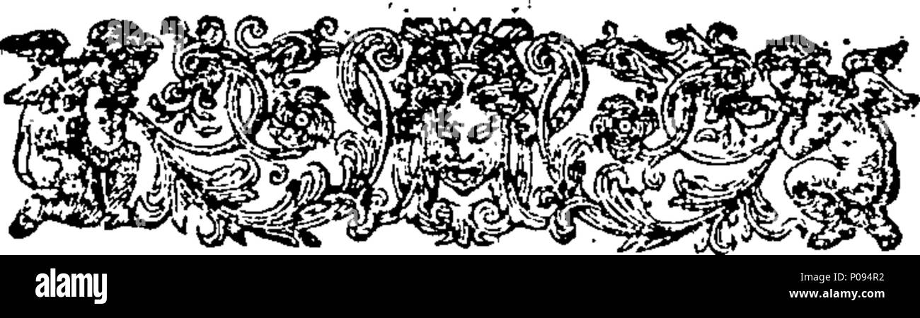 . Inglese: Fleuron dal libro: un memoriale presentato al Re della Gran Bretagna, da M. Wesselofski dello zar residente a Londra, il 14 di dicembre, 1719. Sua Maestà la risposta di che memorial, ... Una lettera di un gentleman a Londra ad un amico in Olanda, dopo che il Memorial. 131 un memoriale presentato al Re della Gran Bretagna, da M Fleuron T115253-2 Foto Stock