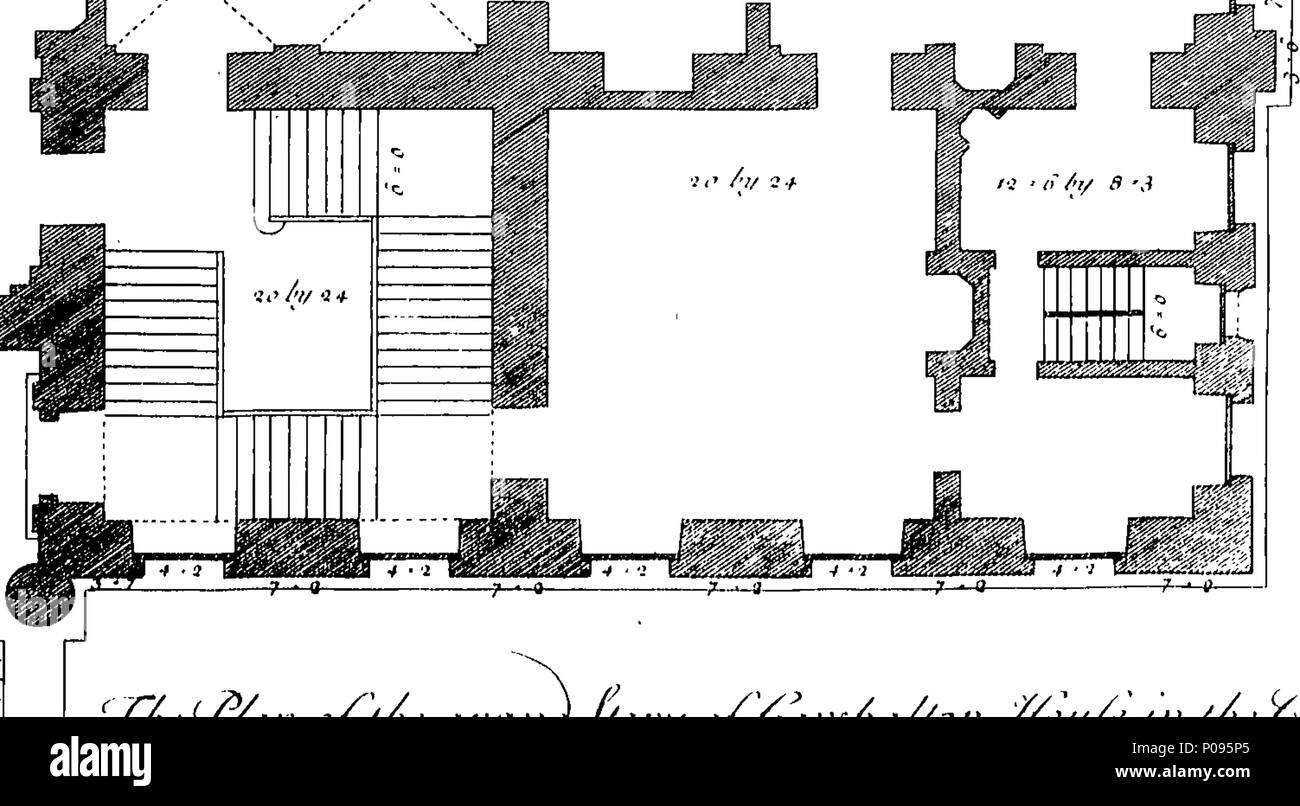 . Inglese: Fleuron dal libro: alcuni disegni di edificj pubblici e privati, di Giacomo Leoni architetto. 277 Alcuni disegni di edificj pubblici e privati, di Giacomo Leoni architetto. Fleuron T021189-44 Foto Stock