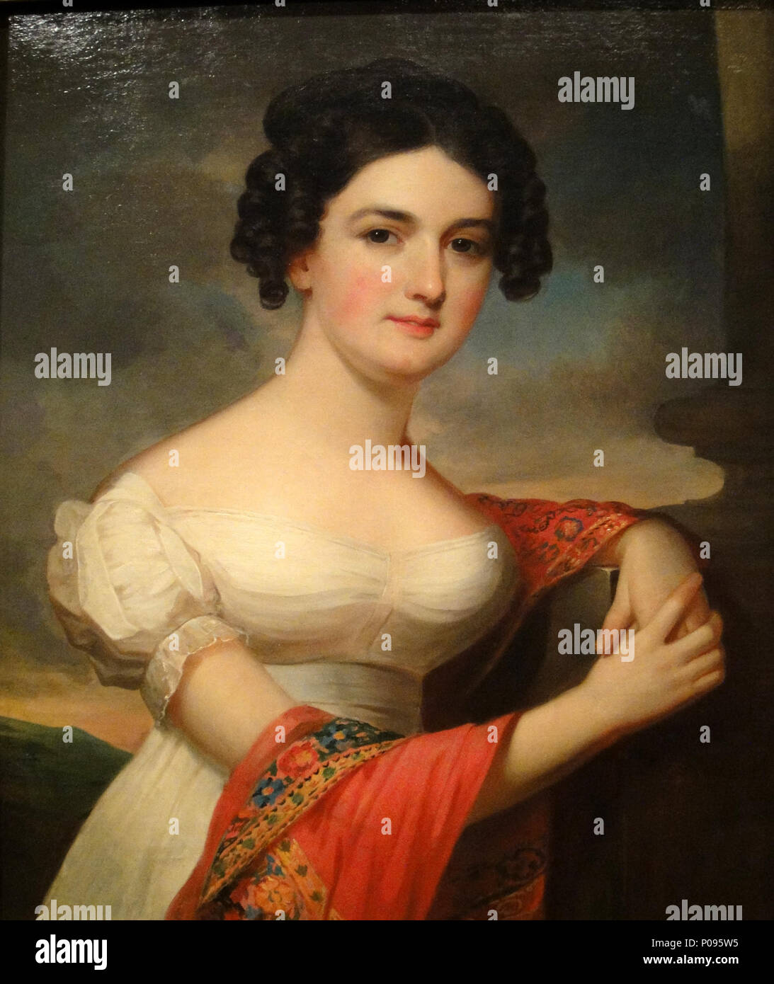 . Ritratto di Julianna Hazelhurst . stili di abbigliamento suggeriscono prima metà di 1820s 19 Ritratto di Julianna Hazelhurst Foto Stock